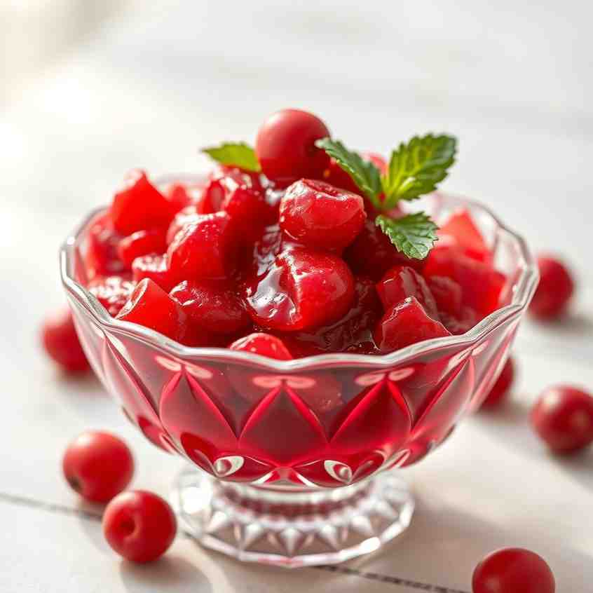 Belarusian Cranberry Kisiel - Holiday Dessert